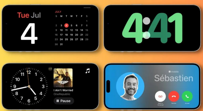 坦洲镇苹果手机维修分享iOS17横屏充电待机显示有什么好处 