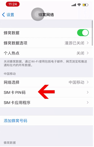 坦洲镇苹果14维修网分享如何给iPhone14的SIM卡设置密码 