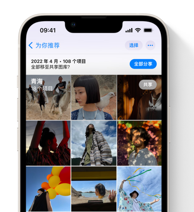 坦洲镇苹果维修网点分享在 iPhone 上使用共享图库 