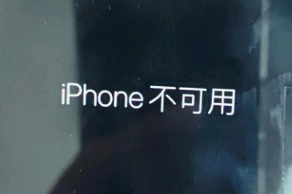 坦洲镇苹果服务网点分享锁屏界面显示“iPhone 不可用”如何解决 