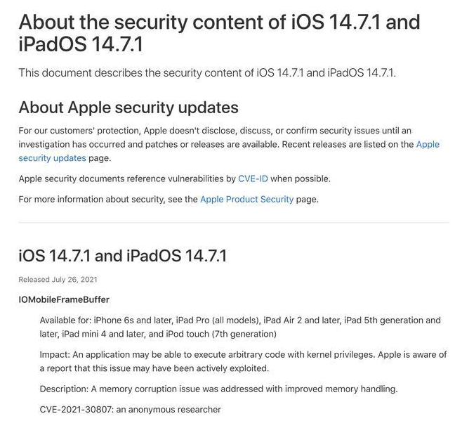 坦洲镇苹果手机维修分享iOS 14.7.1 正式版更新内容及升级方法 